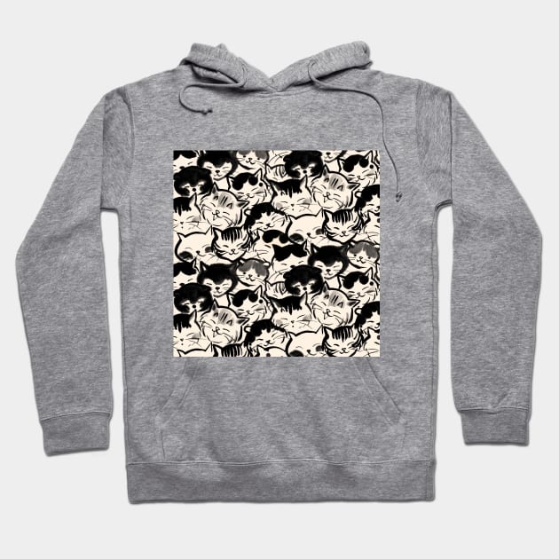 Happy cats faces Hoodie by juliewu